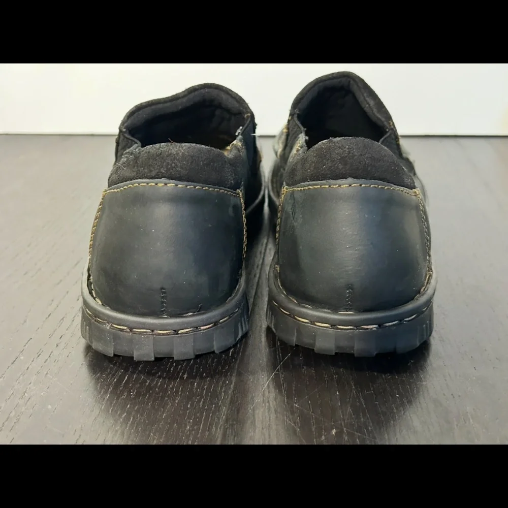 NWOB - Born Gudmund Leather Slip On Casual Loafers Black Mens 11